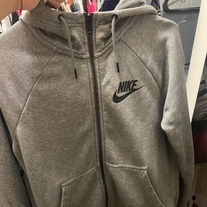 Nike hoodie fleece zip up with pants